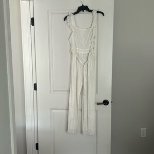 White Eyelet Jumpsuit